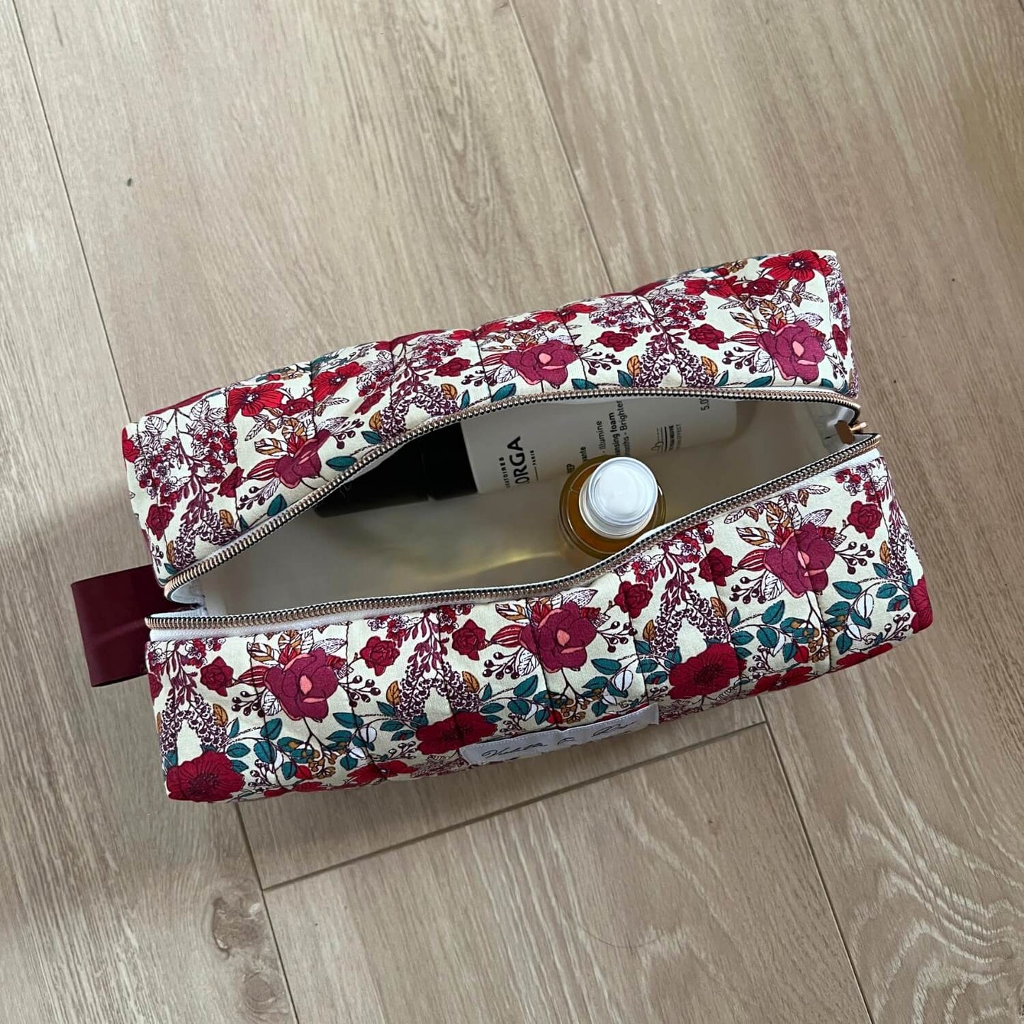 Trousse de toilette fleurs multicolore