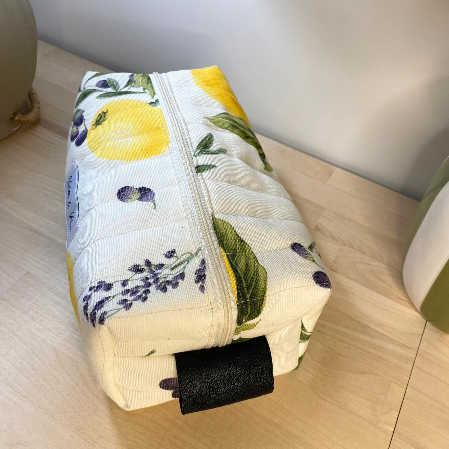 Trousse de toilette citron Dolce Vita Violette & Rose