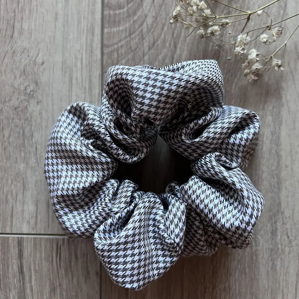 Chouchou cheveux pied de poule Azia - Violette & Rose - Accessoires pour cheveux