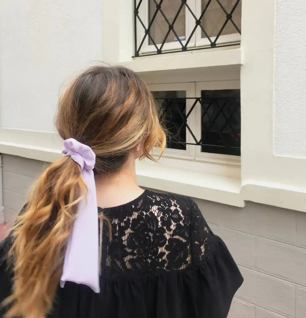 Foulchie lila Lyana - Violette & Rose - Accessoires pour cheveux
