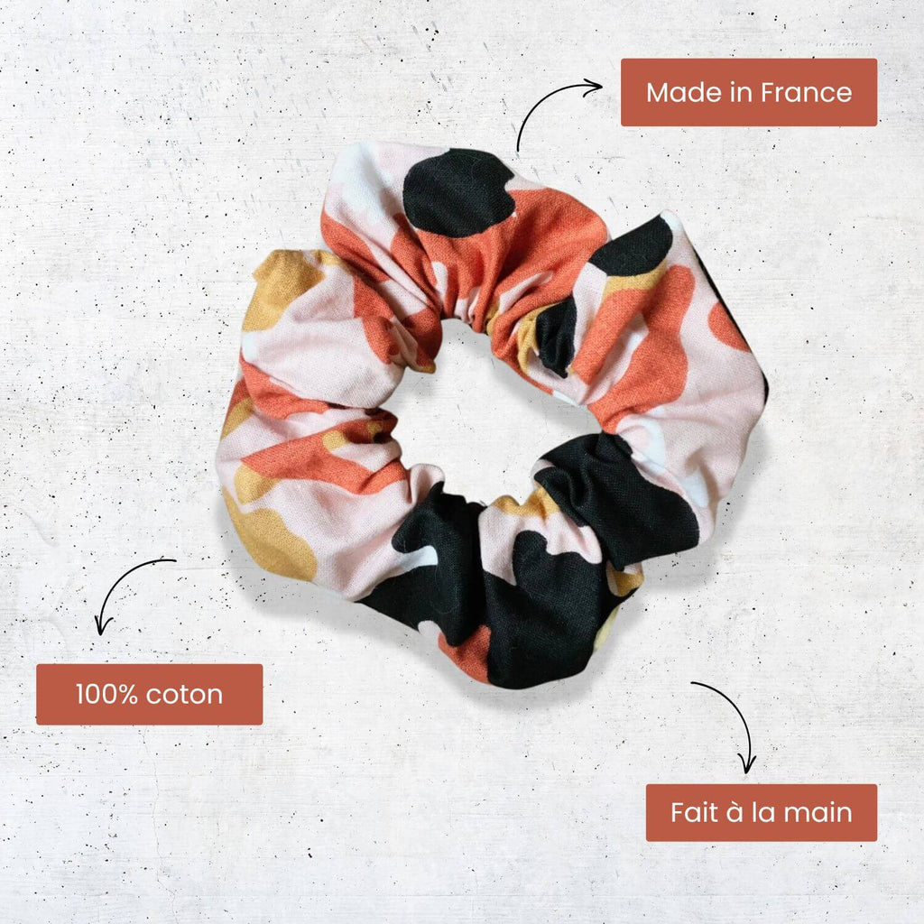 chouchou pour cheveux en coton camouflage