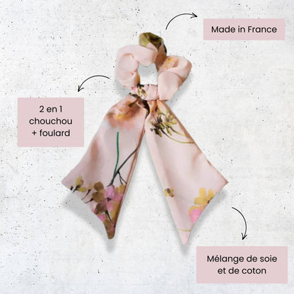 foulchie chouchou foulard en soie et coton