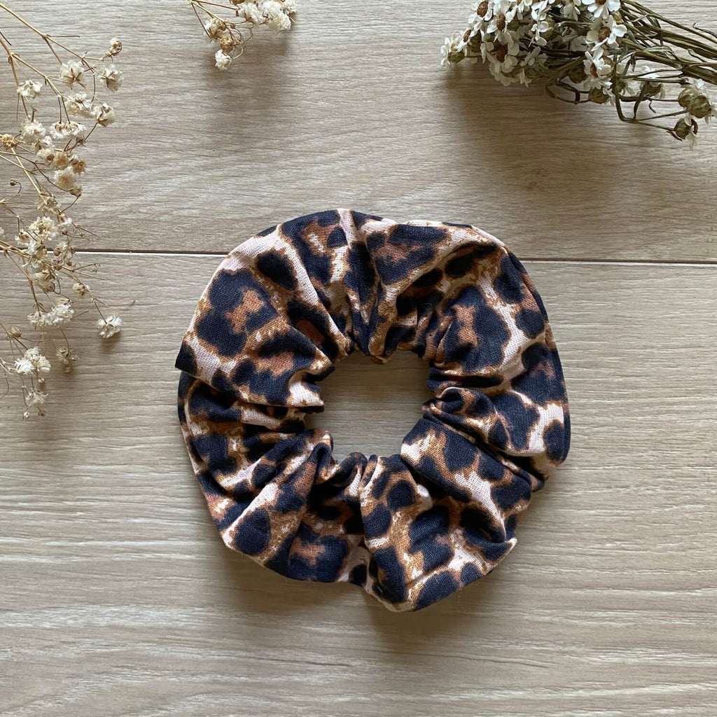 chouchou pour cheveux leopard