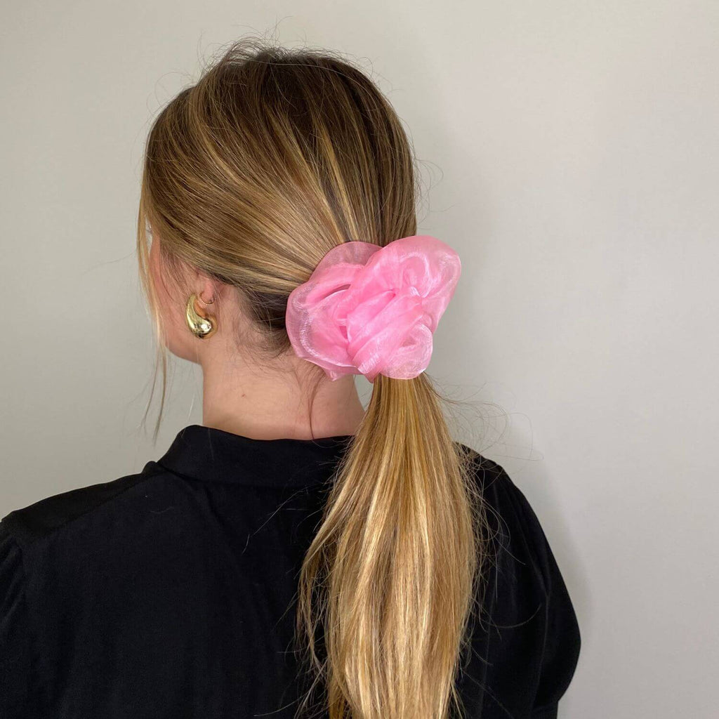 idée coiffure avec chouchou géant