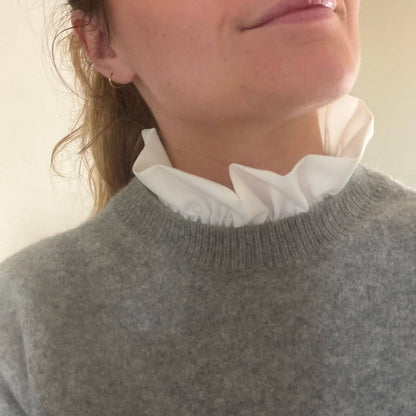 Col amovible Blanc Coline Violette & Rose