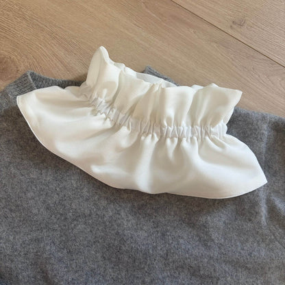 Col amovible Blanc Coline Violette & Rose