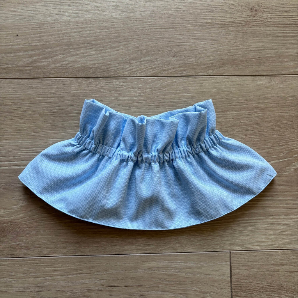 col amovible bleu ciel pour femme