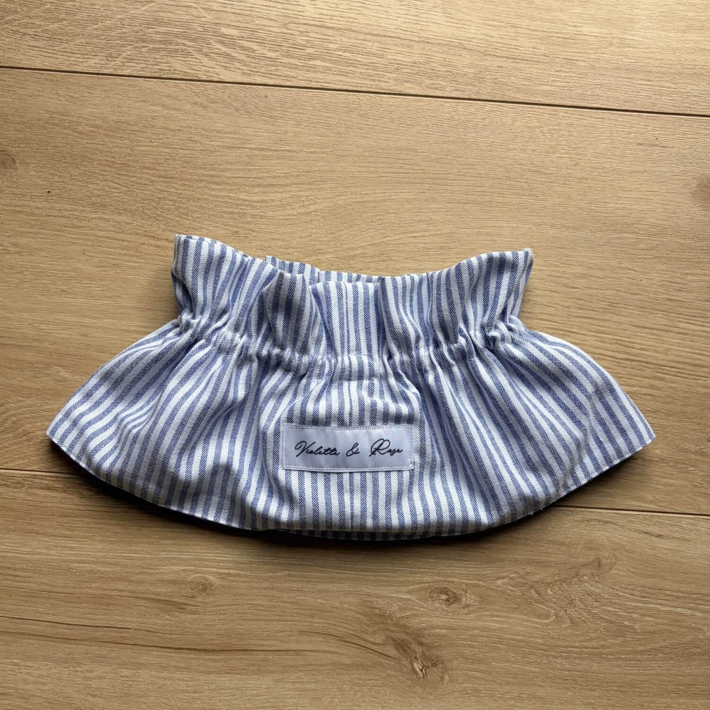 Col amovible Oxford Bleu Violette & Rose