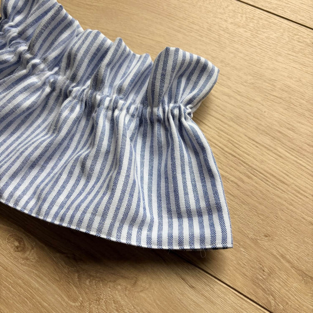 Col amovible Oxford Bleu Violette & Rose