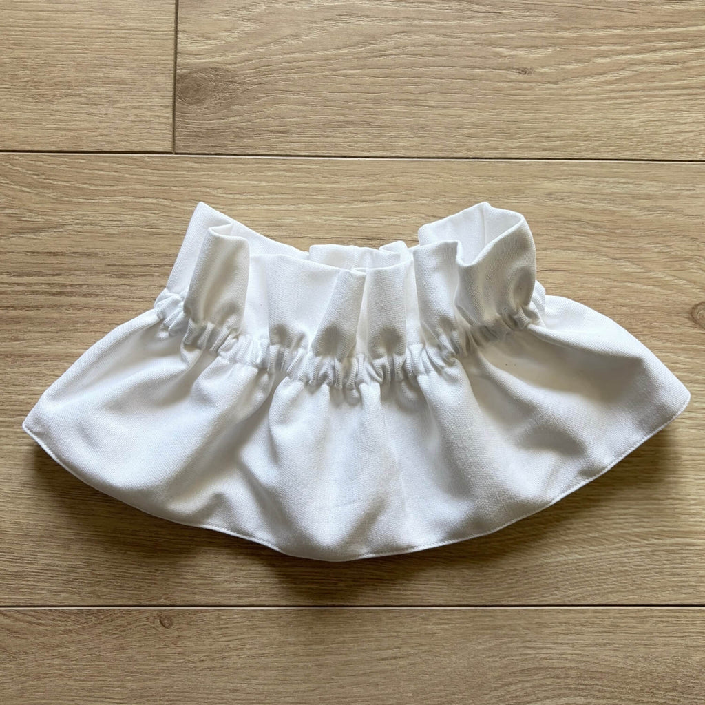 col blanc amovible faux col de chemise