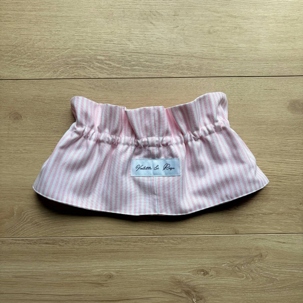 Col amovible Oxford Rose Violette & Rose