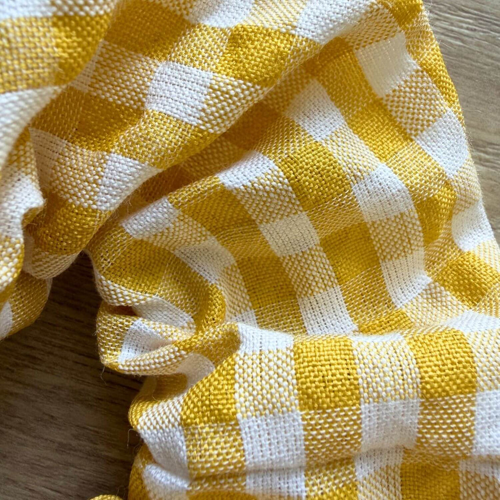 Chouchou Vichy Jaune Sixtine Violette & Rose