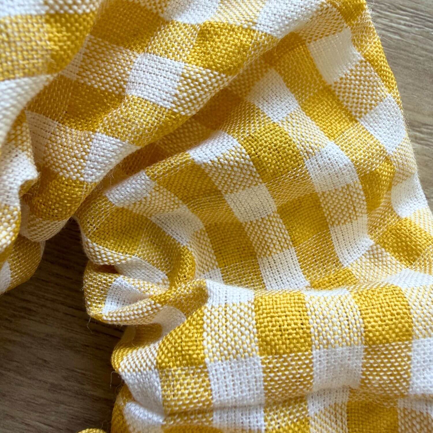 Chouchou Vichy Jaune Sixtine Violette & Rose