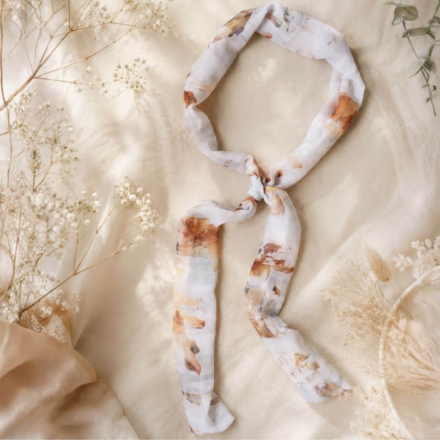 Bandeau fleurs Laura Violette & Rose