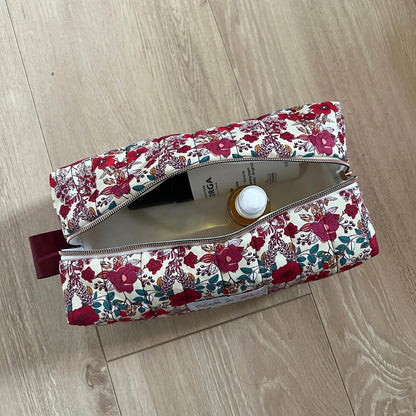 Trousse de toilette fleurs multicolore