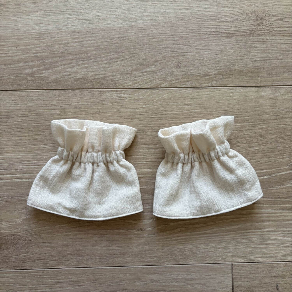 Manchettes amovibles écru gaze de coton Violette & Rose