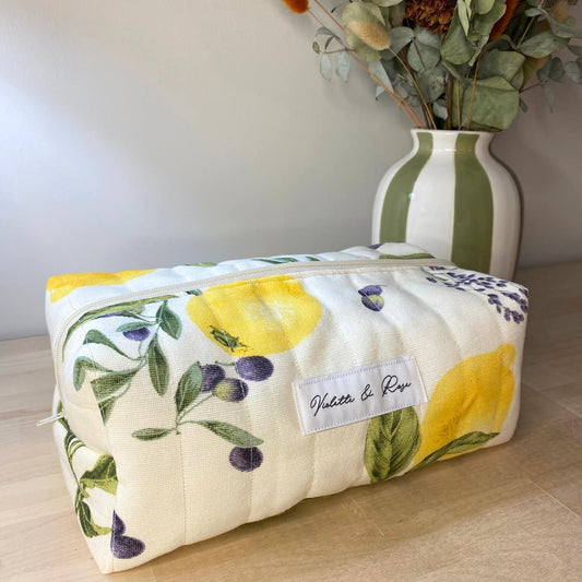 Trousse de toilette citron Dolce Vita Violette & Rose