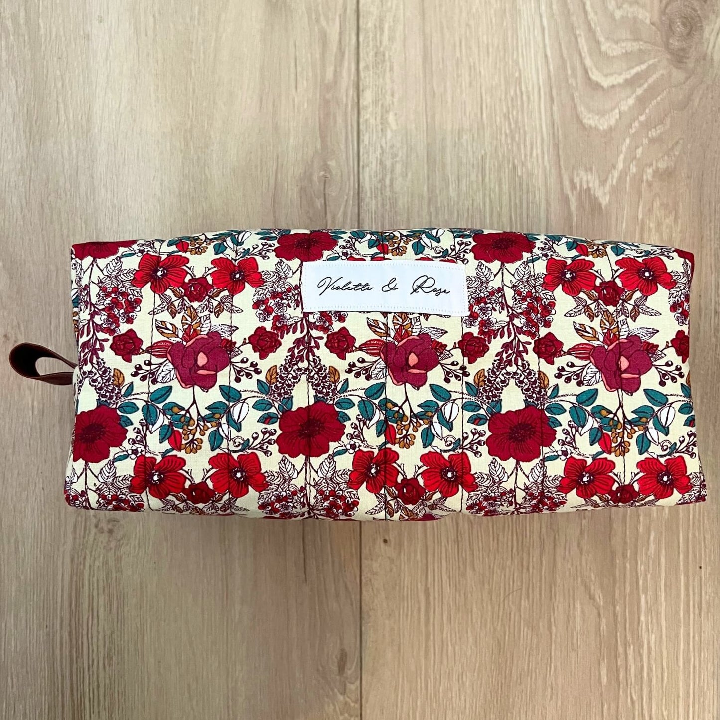 Trousse de toilette fleurs multicolore