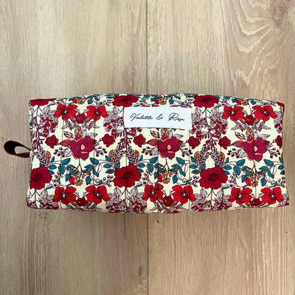 Trousse de toilette fleurs multicolore