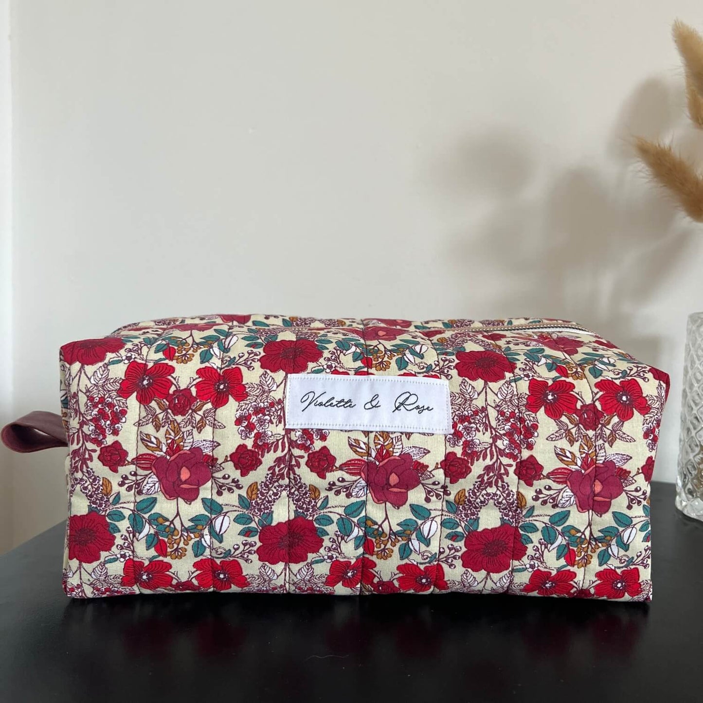 Trousse de toilette fleurs multicolore