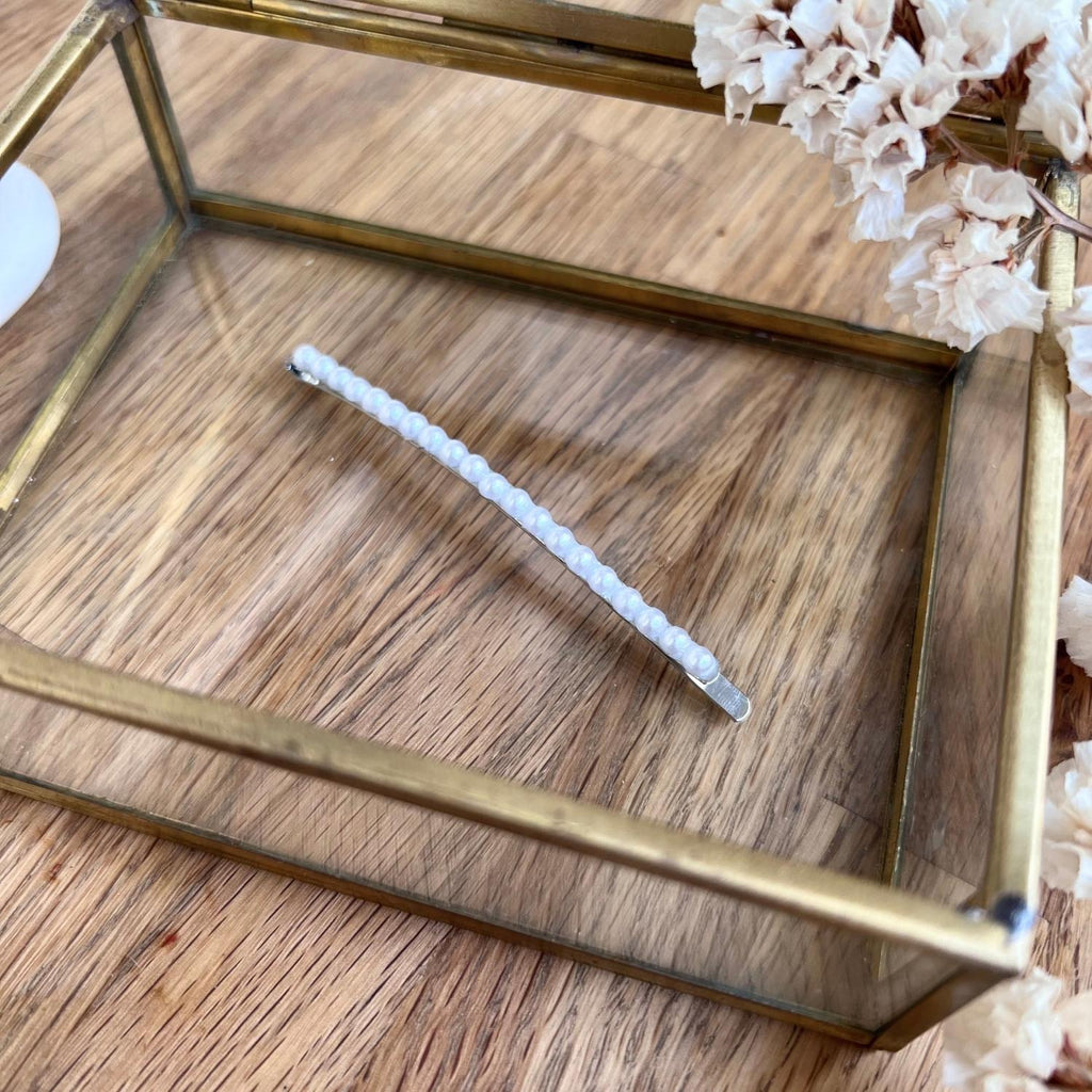 Barrette cheveux perles nacrées Serena - Violette & Rose - Accessoires pour cheveux