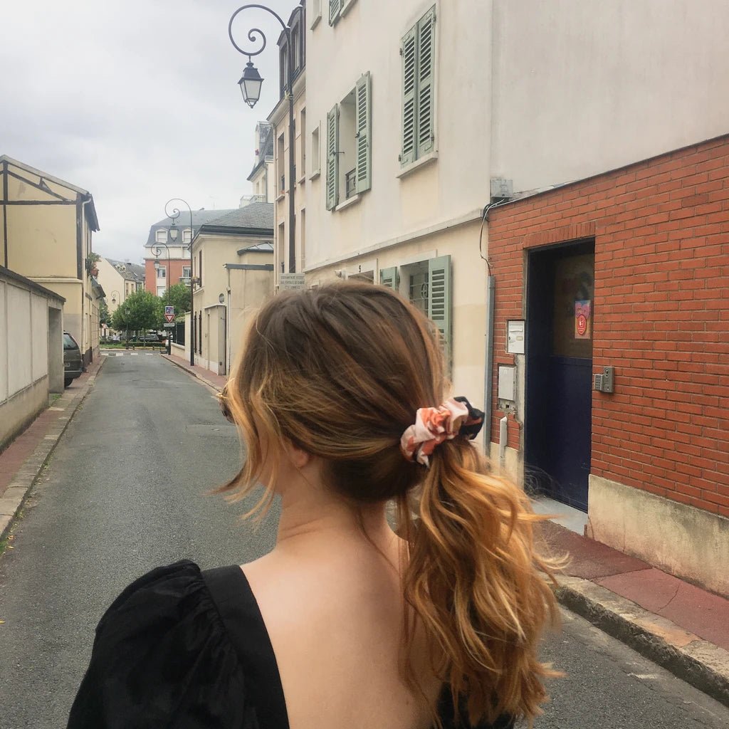 Chouchou cheveux camouflage Caroline - Violette & Rose - Accessoires pour cheveux