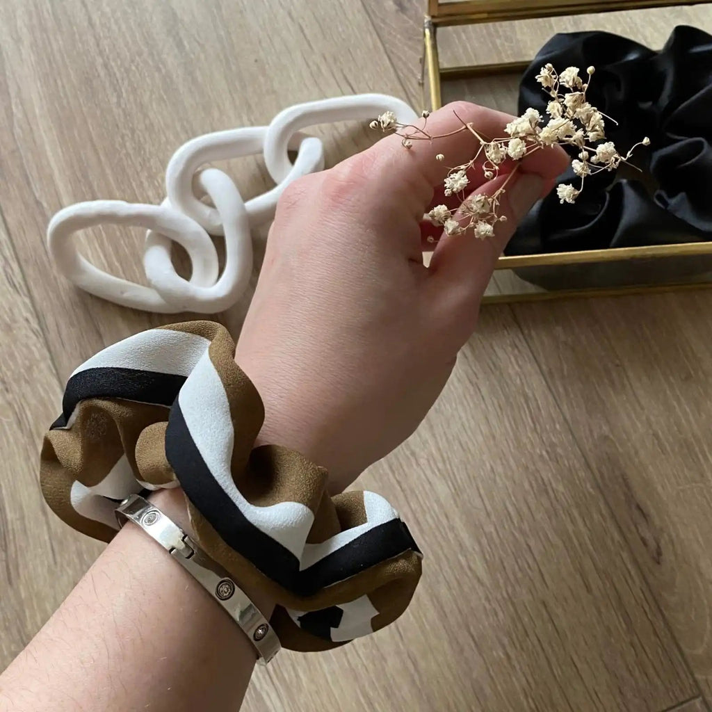 Chouchou mousseline de soie Raia - Violette & Rose - Accessoires pour cheveux