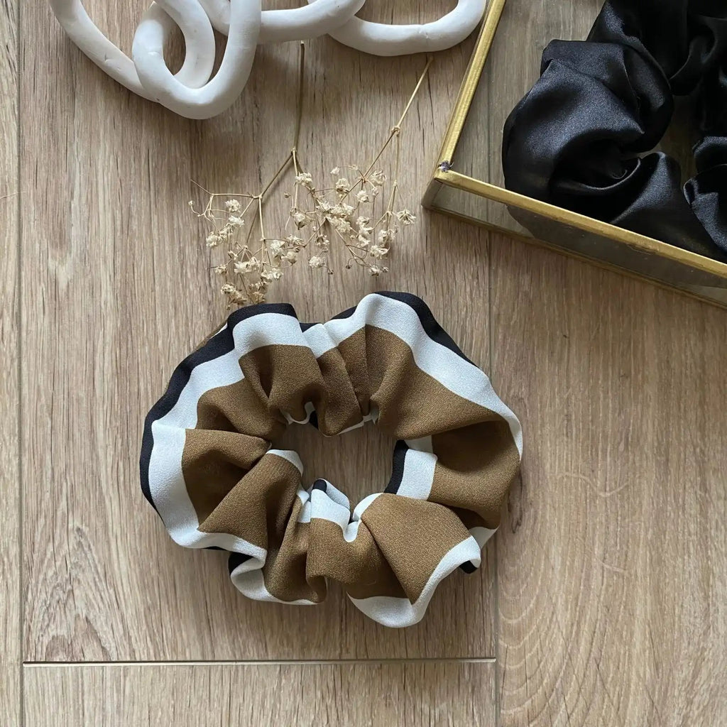 Chouchou mousseline de soie Raia - Violette & Rose - Accessoires pour cheveux