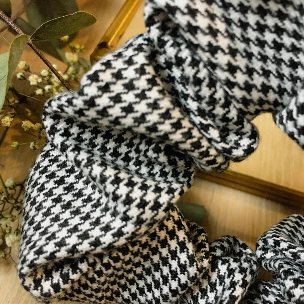 Chouchou cheveux pied de poule Paula - Violette & Rose - Accessoires pour cheveux