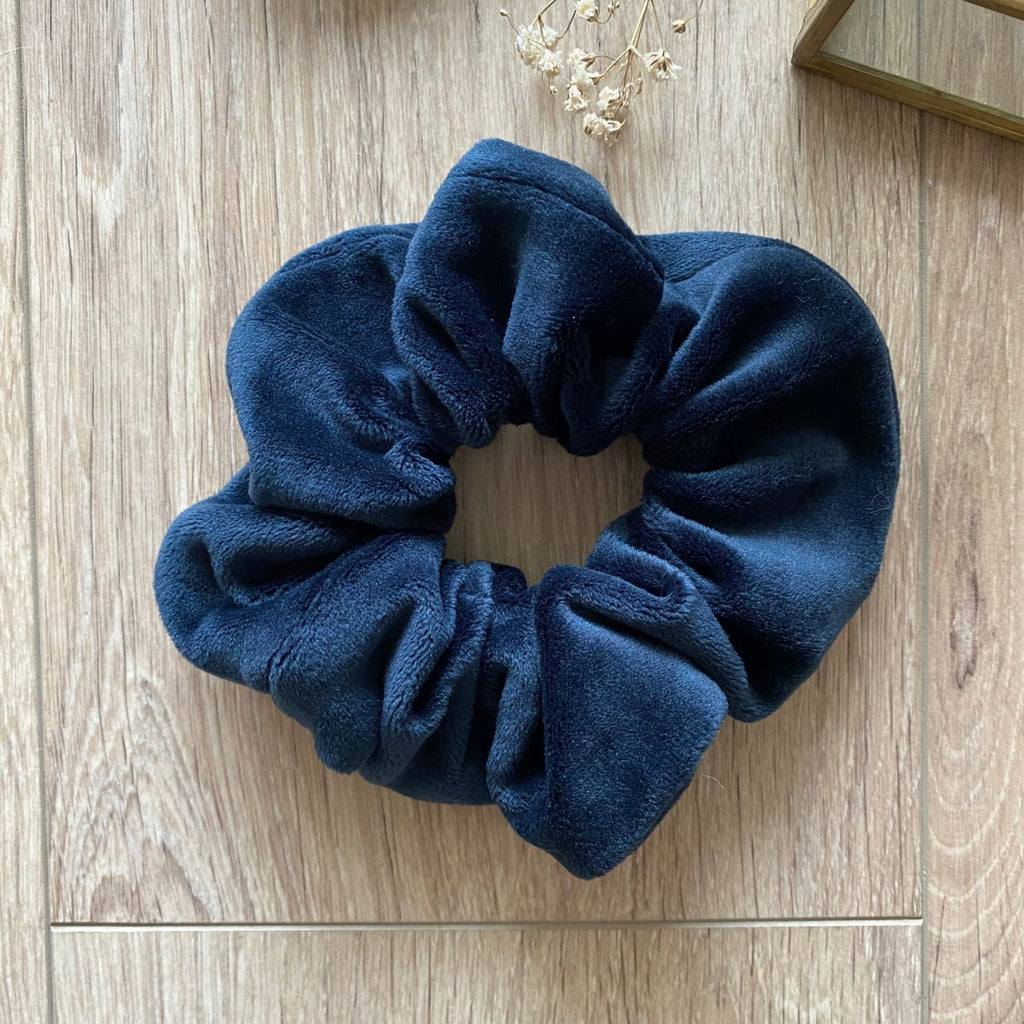 Chouchou cheveux velours bleu marine Olivia - Violette & Rose - Accessoires pour cheveux