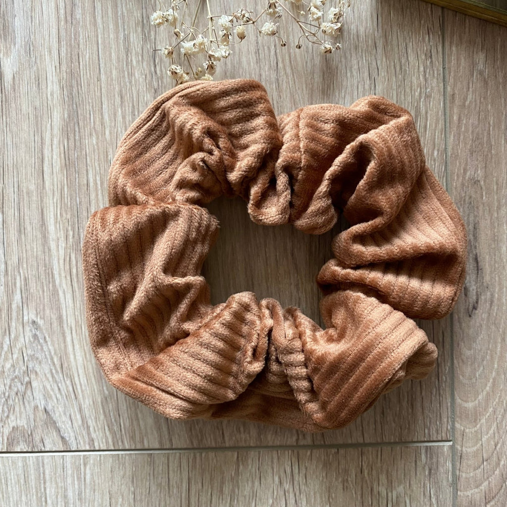 Chouchou cheveux velours côtelé ocre Velvet - Violette & Rose - Accessoires pour cheveux