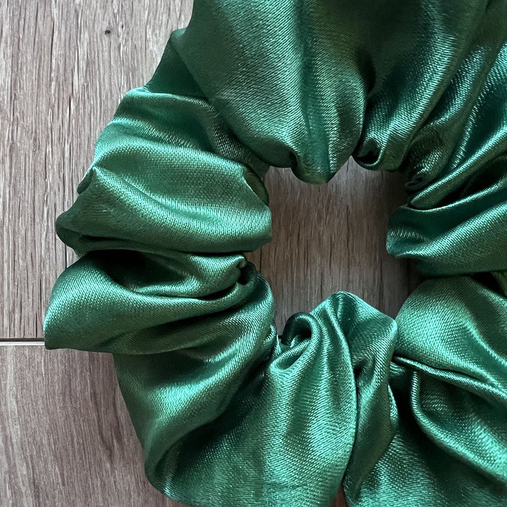 Chouchou en satin vert Zola - Chouchou - Violette & Rose